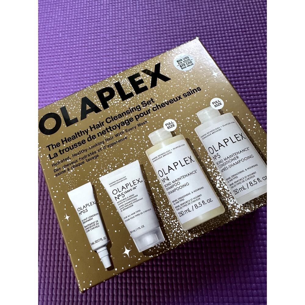 New Olaplex The Healthy Hair Cleansing Set: No. 0, 3, 4, 5 & Leave-In